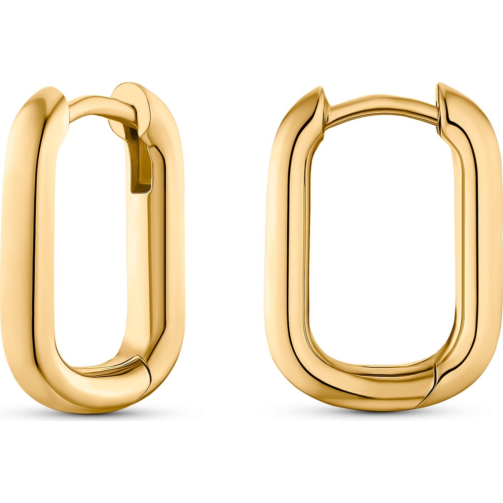 Jette Créoles 925 Argent Boucles d'oreilles