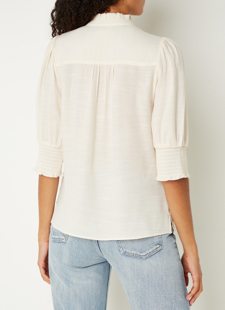Dante 6 Feline top with puff sleeves and keyhole