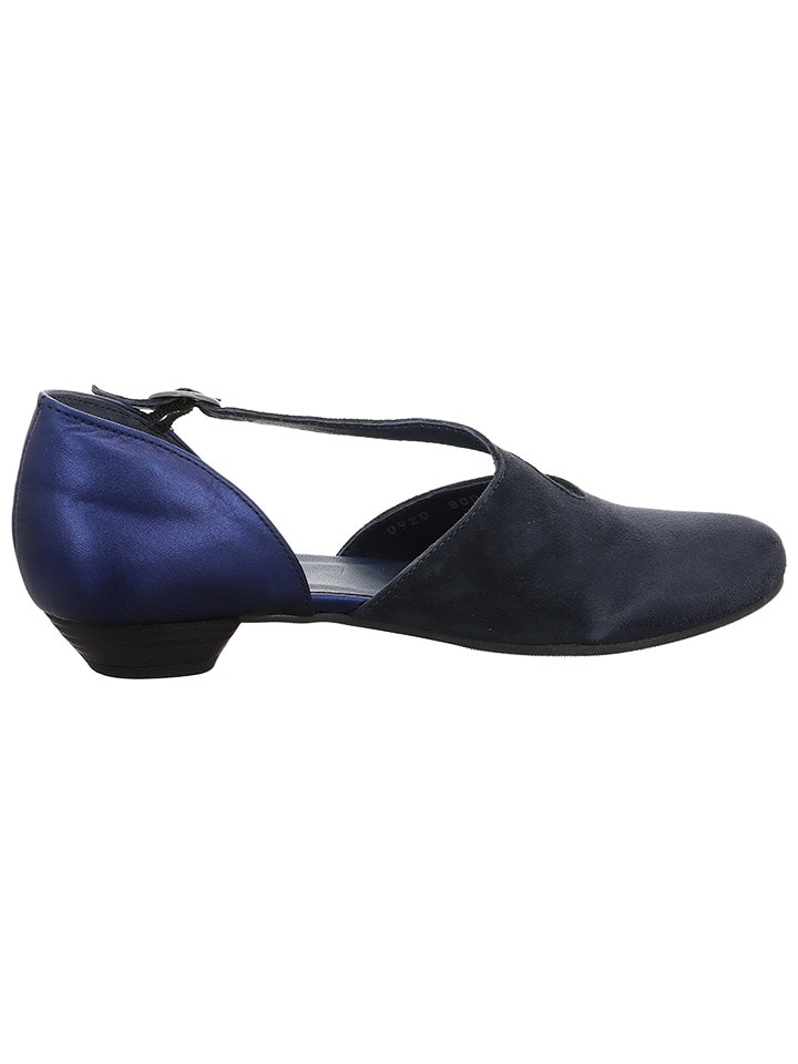 Think! Leder-Ballerinas in Dunkelblau günstig kaufen