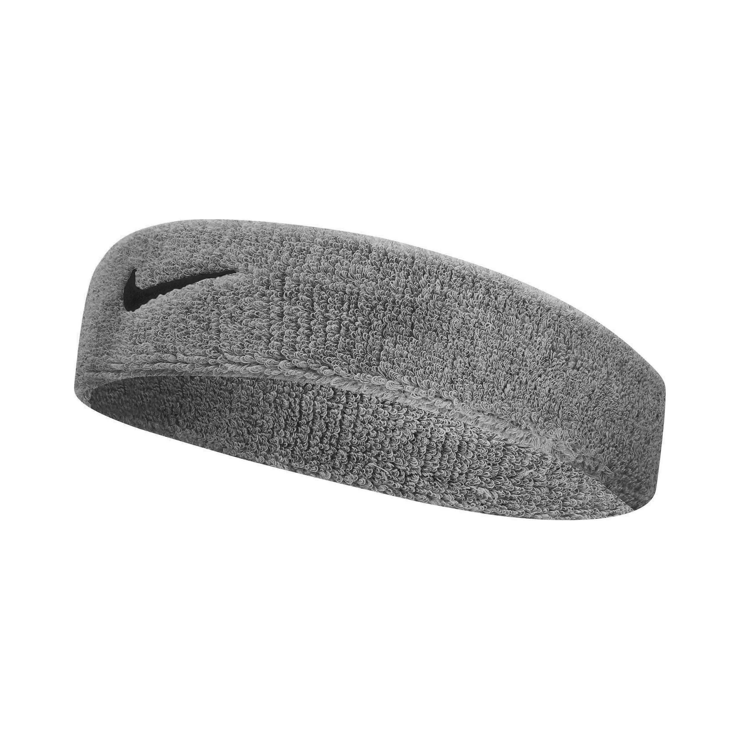 Swoosh Stirnband - Grau, Schwarz