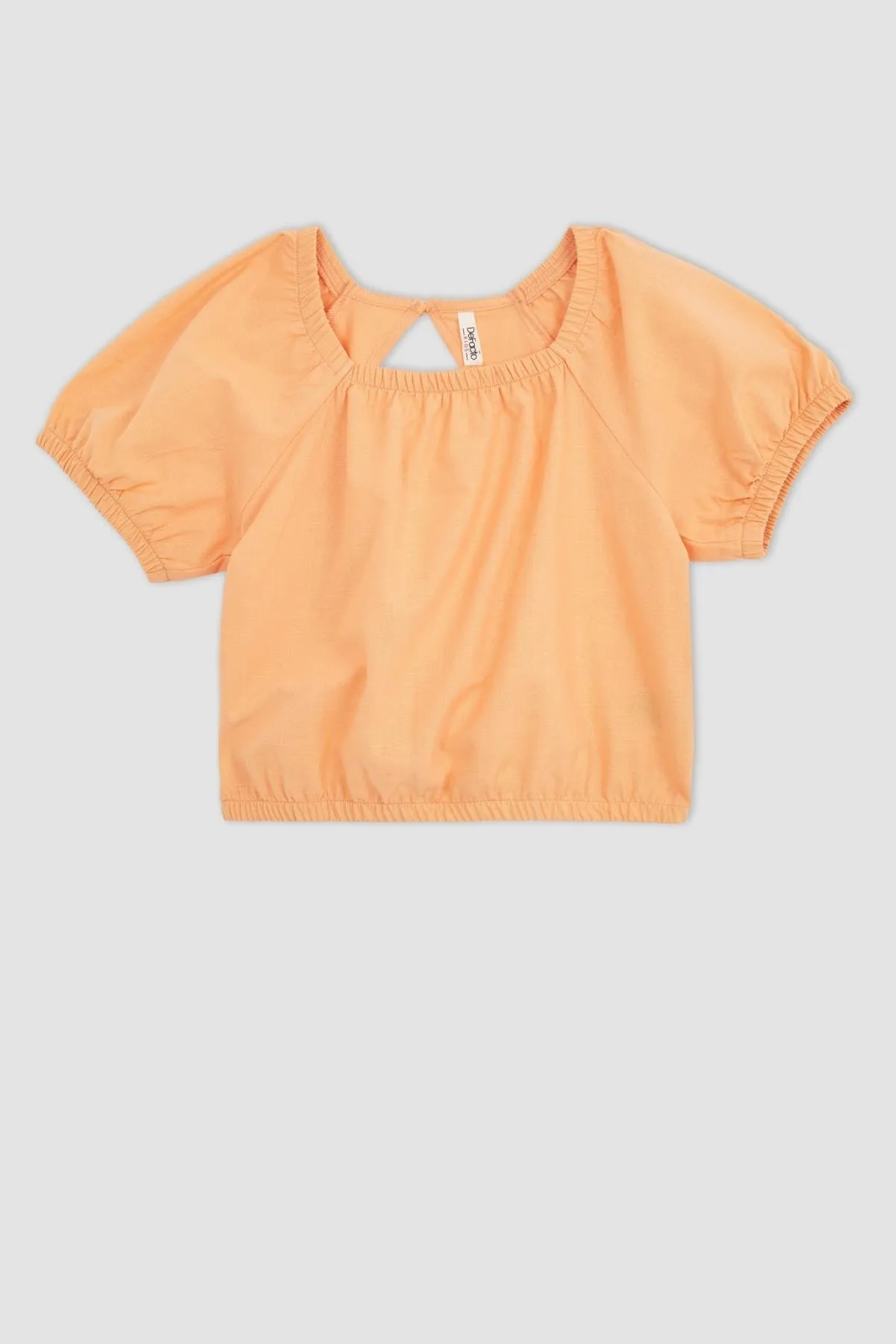 DeFacto  2-teiliges Set mit kurzärmeliger Bluse und Hose für Mädchen in Leinenoptik