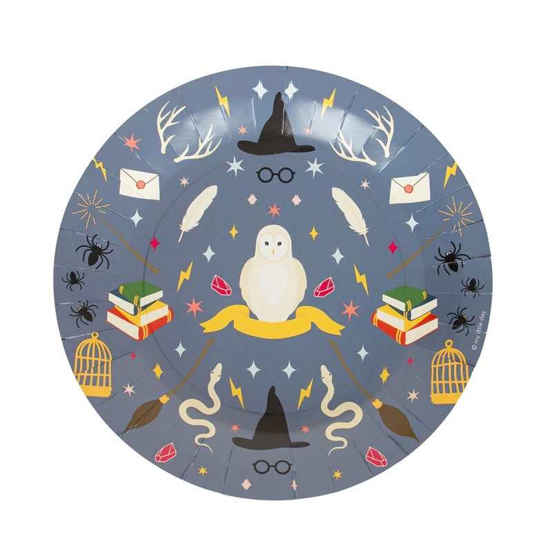 8 assiettes Sorcier My little day