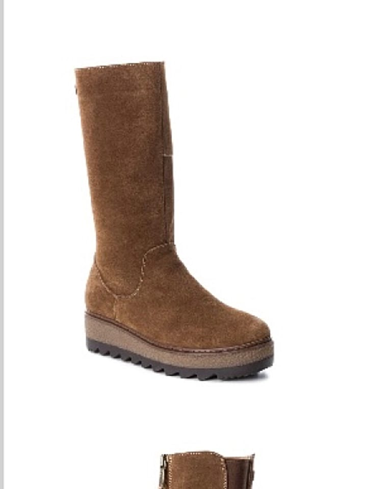 CARMELA Leder-Stiefel in Braun günstig kaufen 36