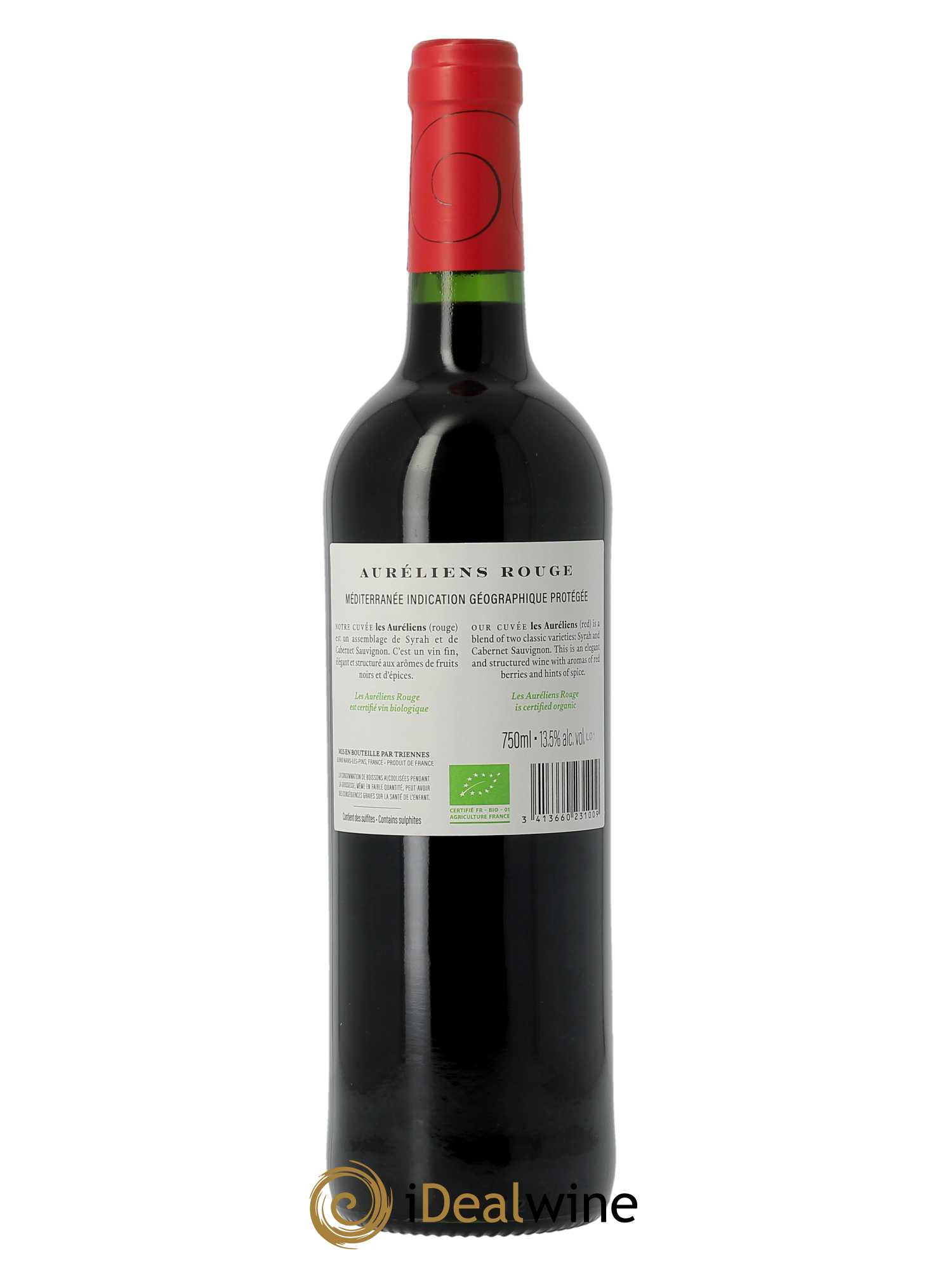 IGP Pays du Var (Vin de Pays du Var) Les Auréliens Triennes (Domaine)  2020 - Lot de 1 Bouteille