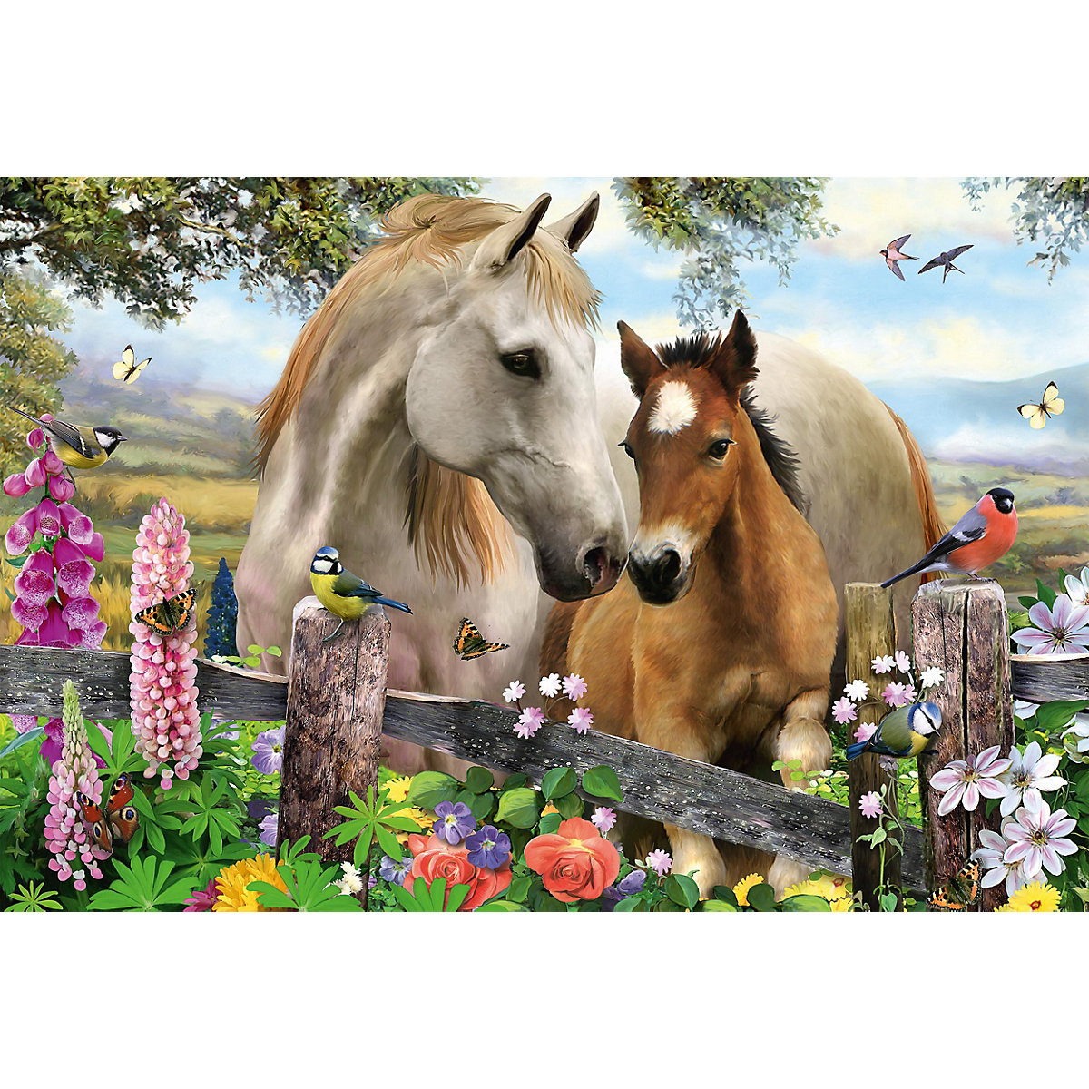 Puzzle Stute und Fohlen