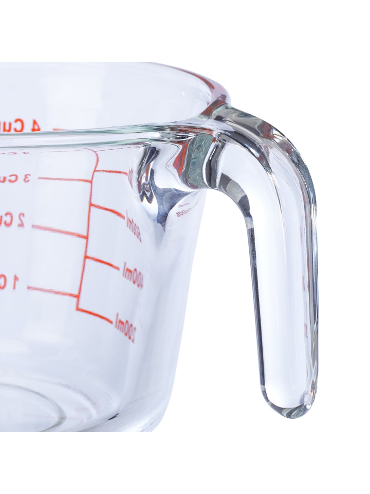 relaxdays Glas-Messbecher in Transparent - 1 Liter günstig kaufen onesize