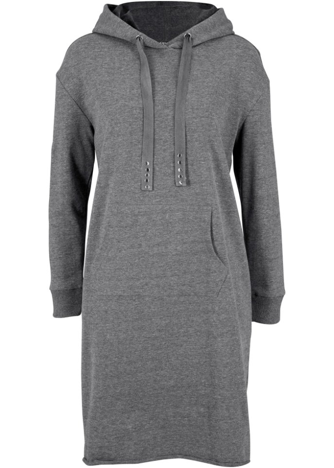 Baumwoll-Sweatkleid mit Kängurutasche