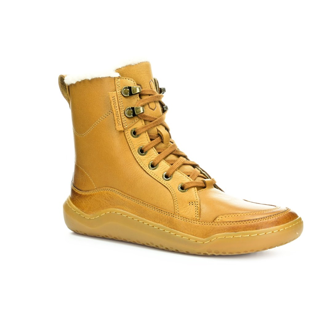 Vivobarefoot Gobi Boot Warmlined L Light Tan Winterbarfußschuhe