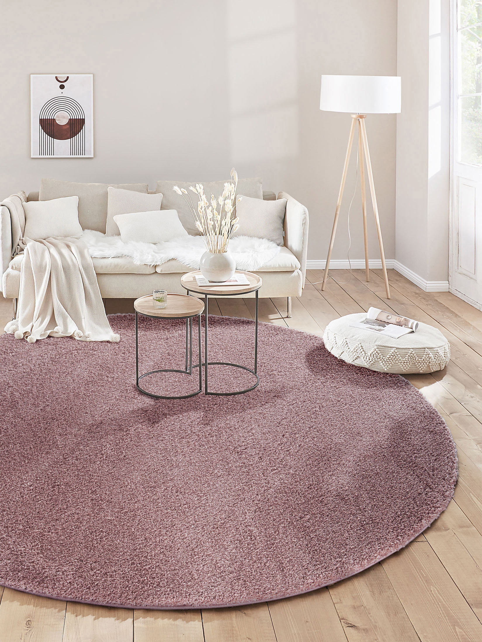 Lounge Hochflor-Teppich, Beere