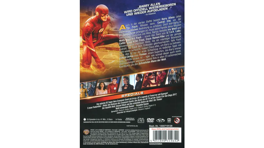 The Flash - Die komplette 4. Staffel  [5 DVDs]