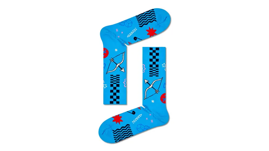 Happy Socks Unisex Socken Sagittarius light purple