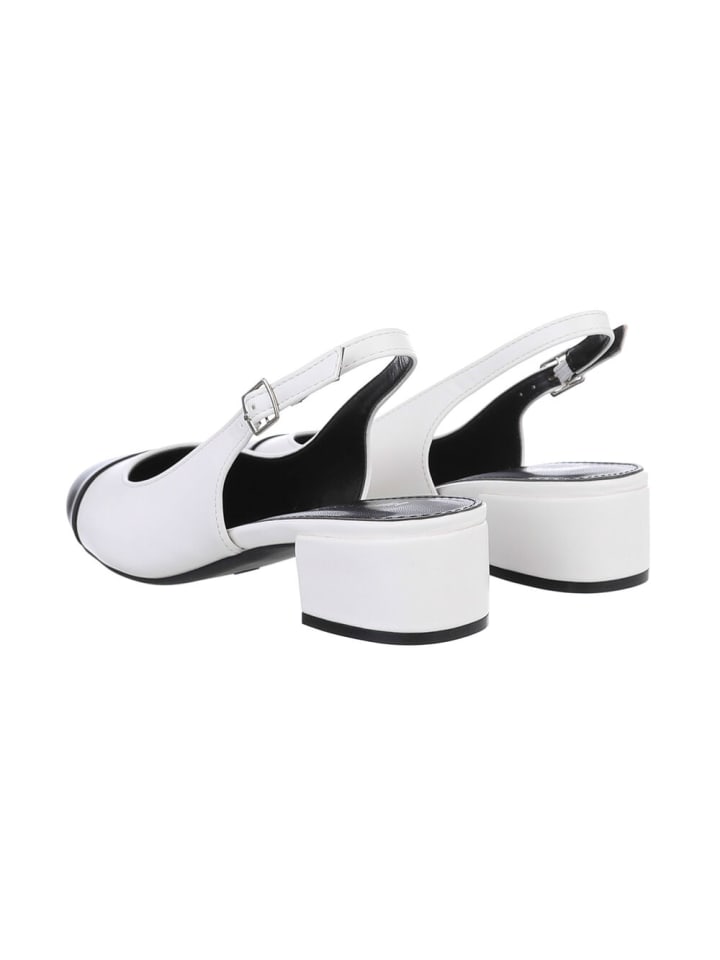 Ital-Design Pump in Weiß und Schwarz günstig kaufen