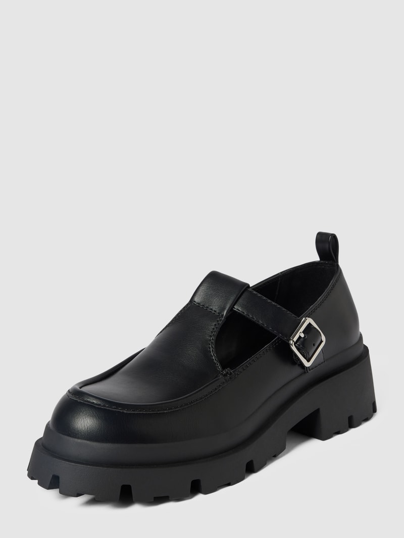 Penny Loafer mit Zierbesatz Modell 'DOJA' in schwarz