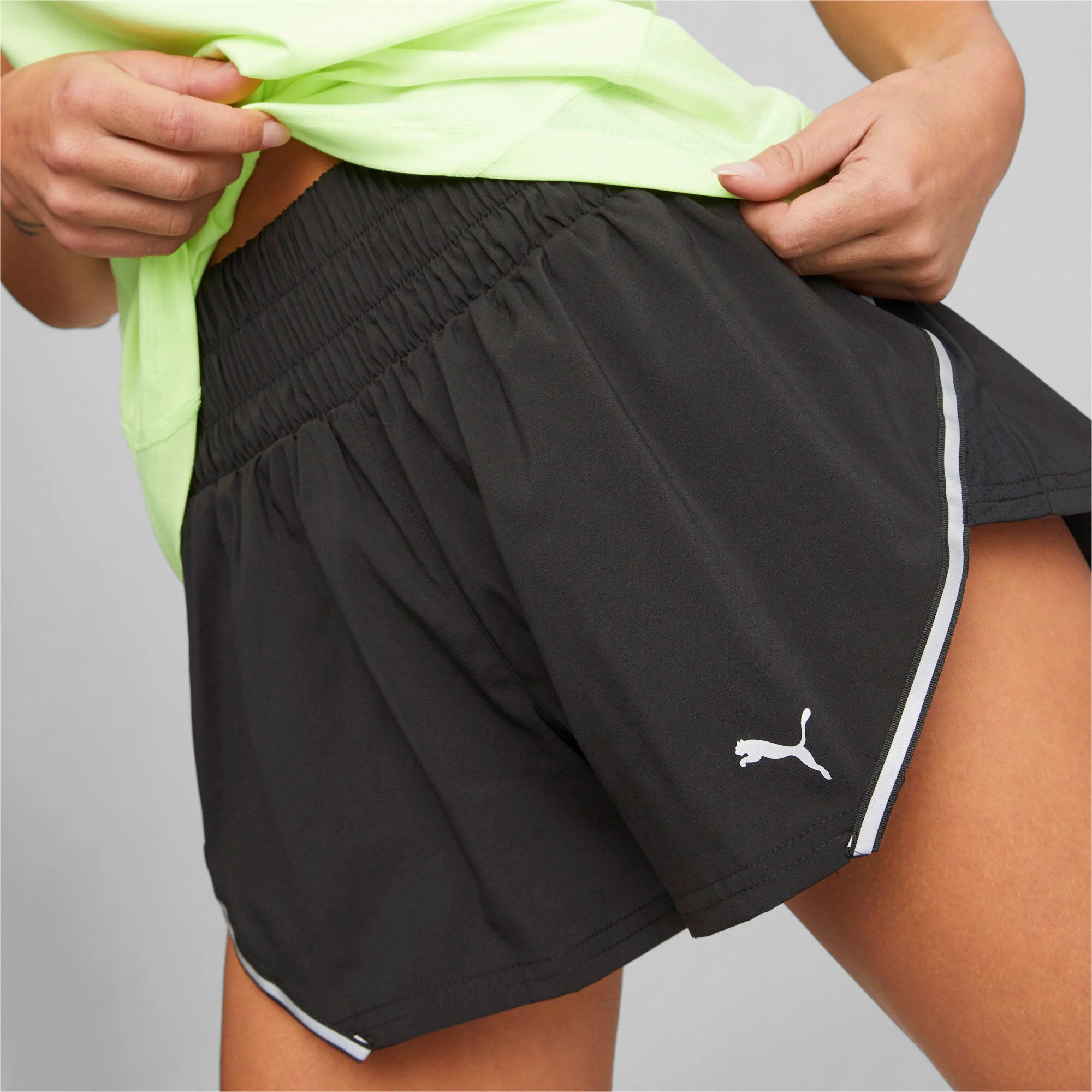 Run Woven 3in Shorts Damen - Schwarz