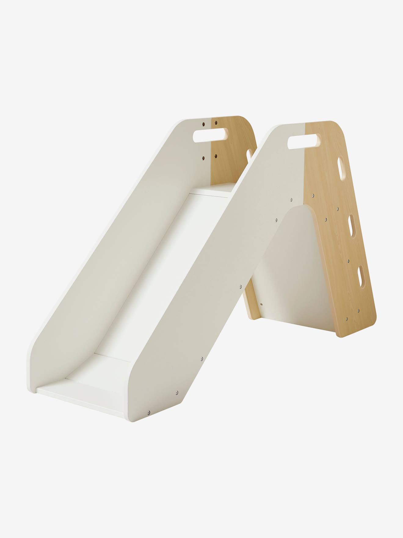 Toboggan bébé en bois FSC® blanc