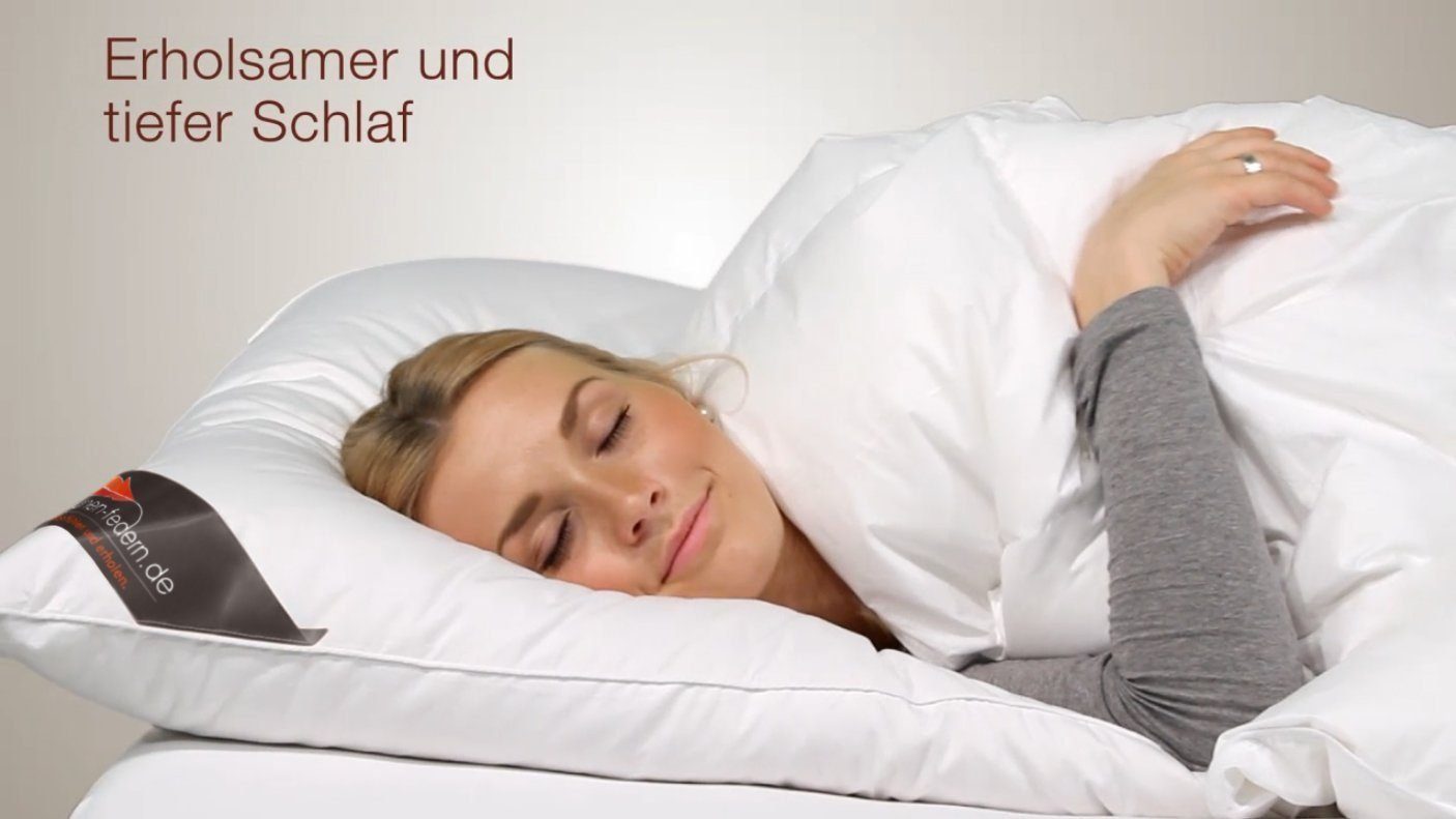 Daunenkissen Daunenkissen 80x80, 100% Gänsedaunen - klimaneutral produziert, daunen-federn.de, Füllung: Daunenkopfkissen mit 100 % neuen Daunen Klasse 1, Made in Germany