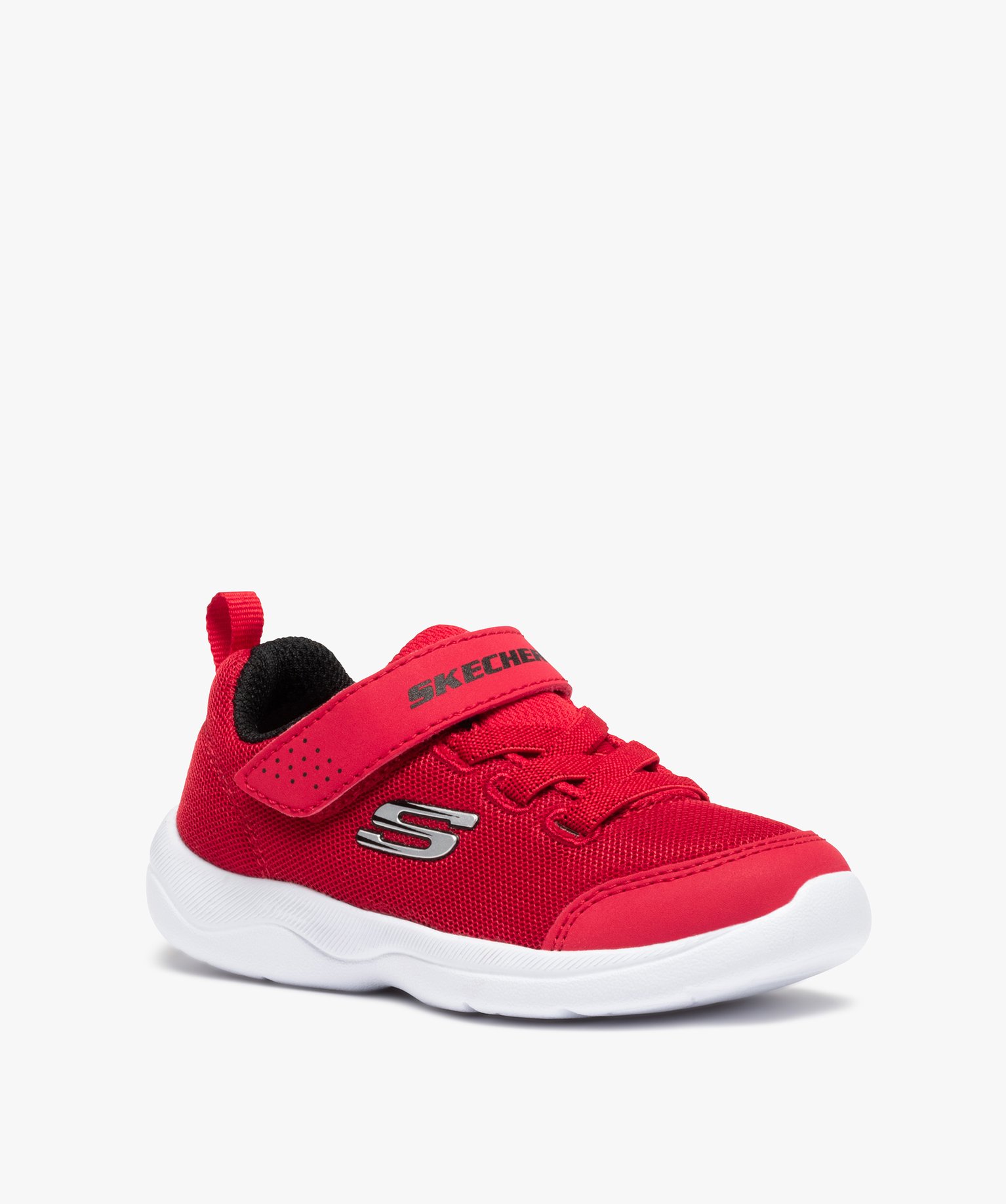 Baskets Garçon unies en mesh – Skechers Mini Wanderer rouge | GEMO