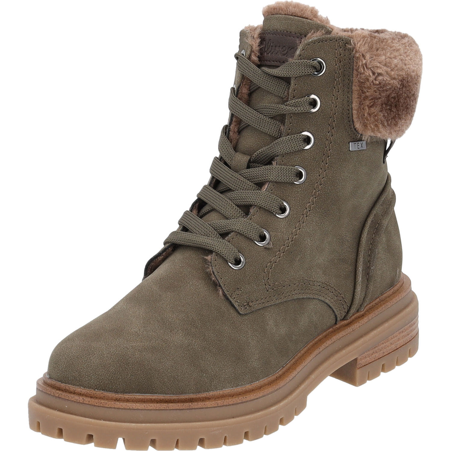 s. Oliver 26233, Schnürstiefel, Damen, Olive