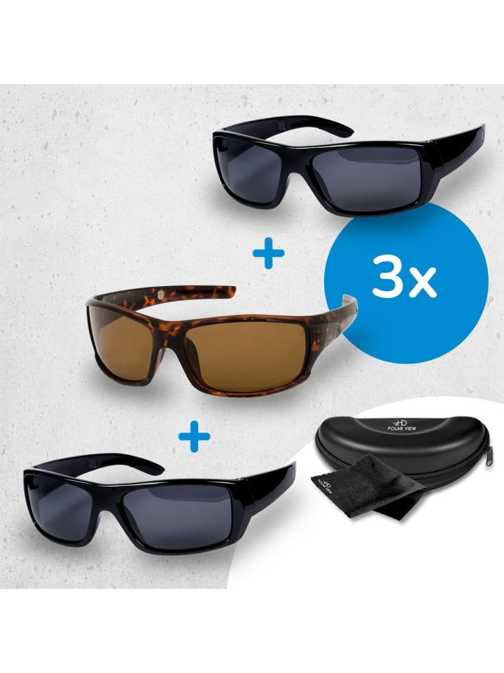 MediaShop Sonnenbrille HD Polar View Set in Ohne Farben günstig kaufen onesize