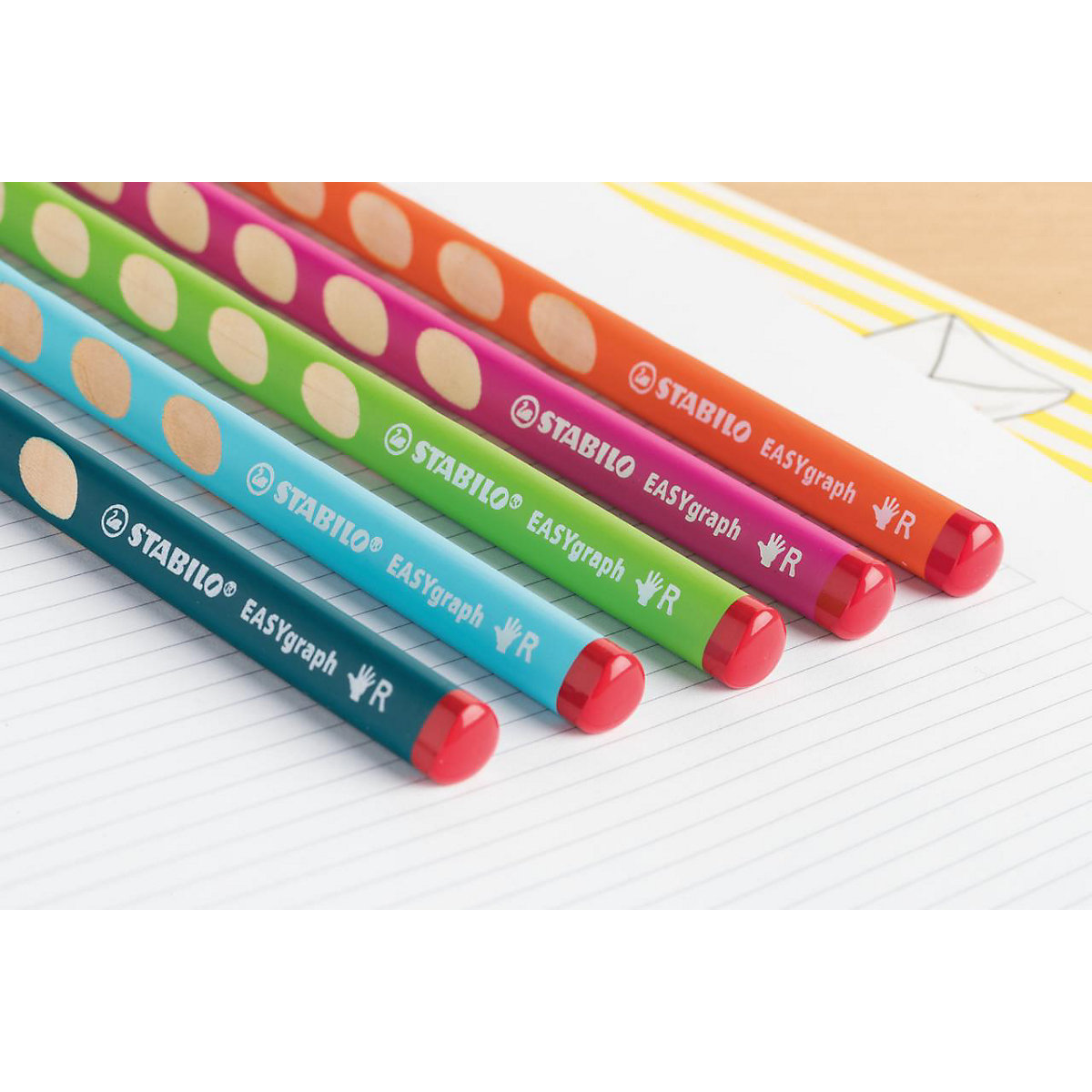 Dreikant-Bleistift EASYgraph Start Set Linkshänder blau, 3-tlg.