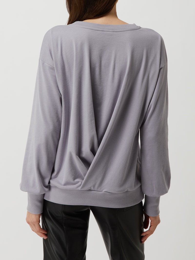 Sweatshirt mit Modal-Anteil in lavendel