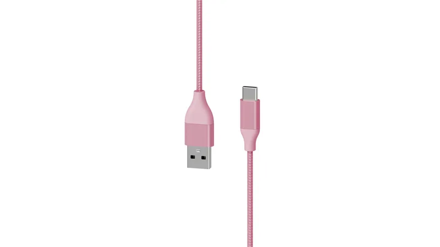Xlayer Kabel PREMIUM Metallic USB to Type C (USB-C) Cable 1.5m (Fast Charging 3A/USB 2.0) Rose