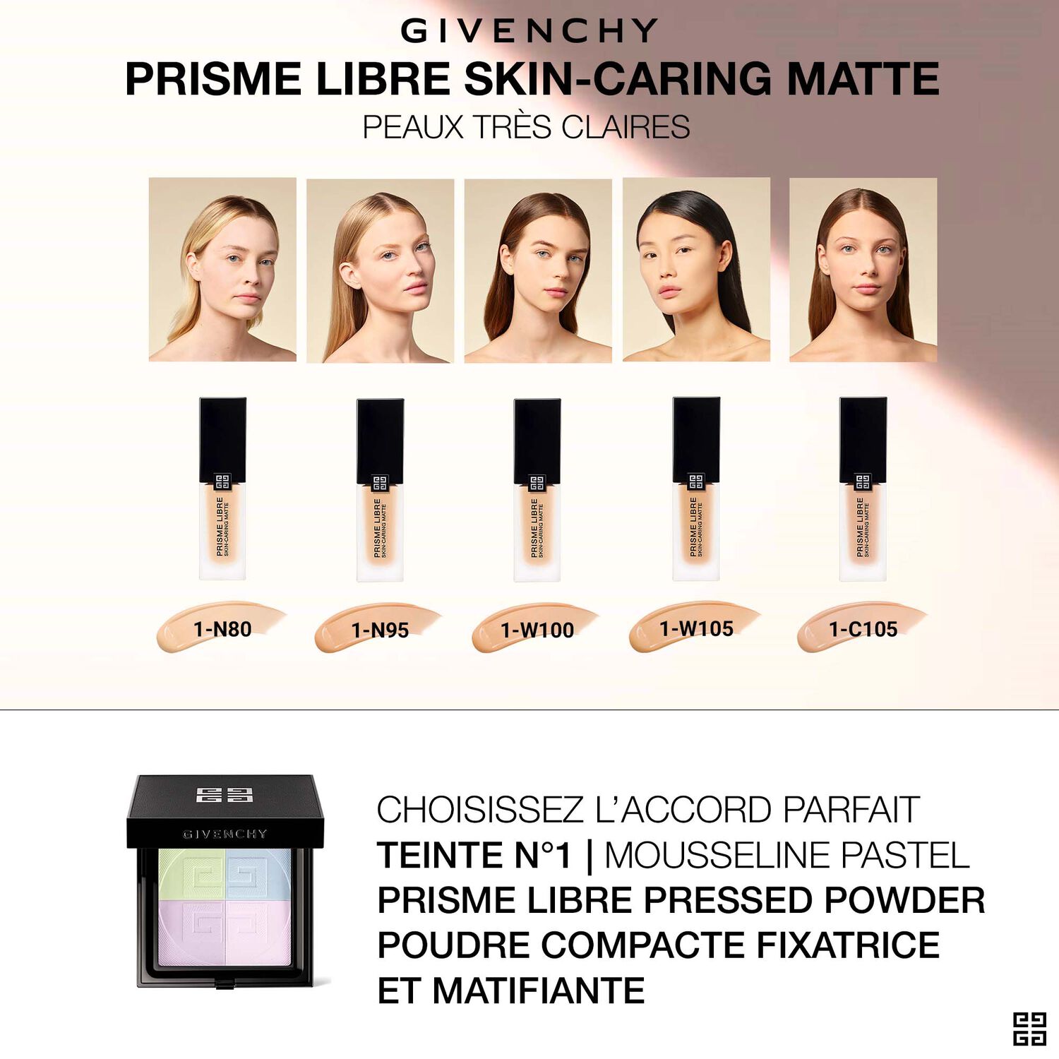 Givenchy Prisme Libre Skin - Caring Matte Fond de Teint Fini Mat Lumineux - 30 ml
