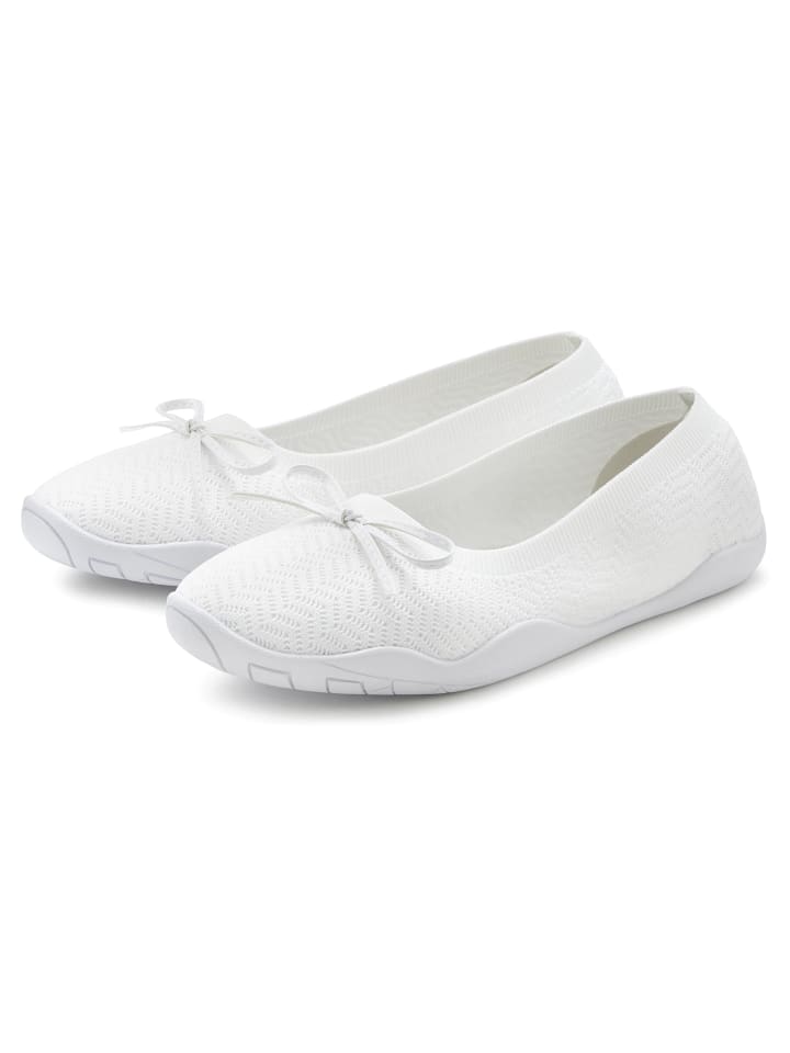 LASCANA Sneaker Ballerinas in weiß günstig kaufen