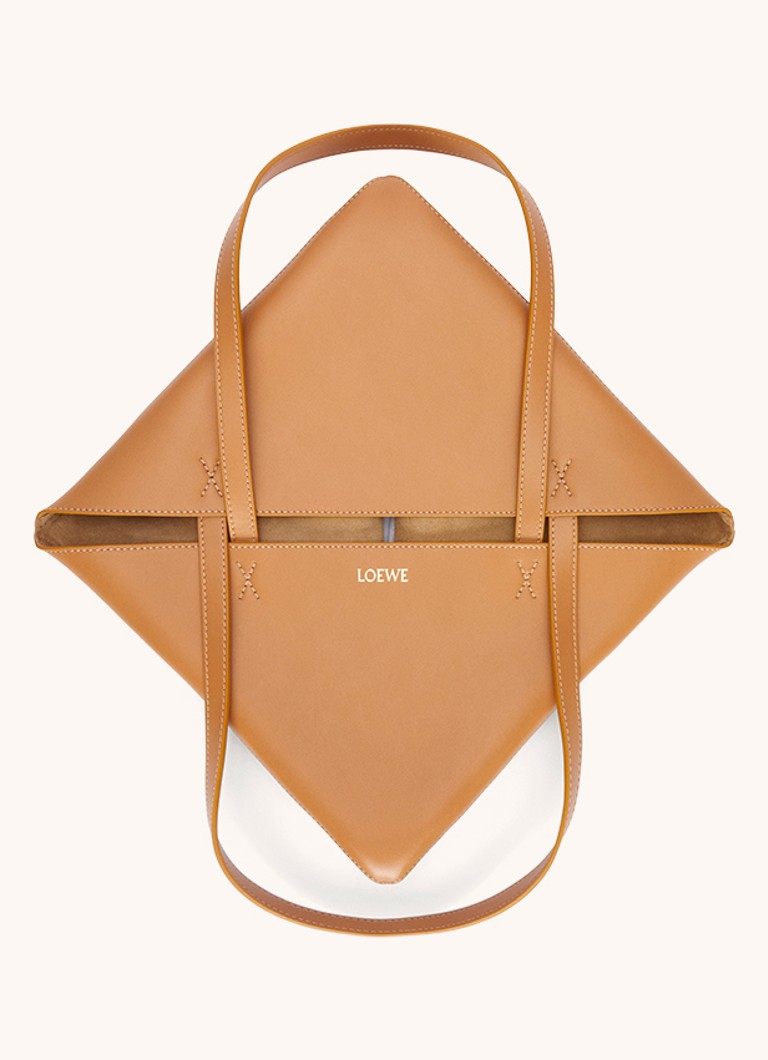 LOEWE Puzzle Fold vidēja izmēra iepirkumu soma no teļādas