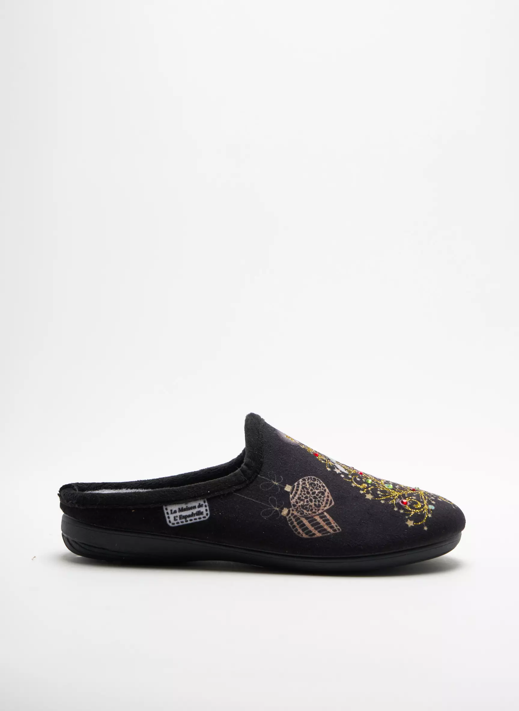 La Maison De L Espadrille Chaussons Femme couleur noir