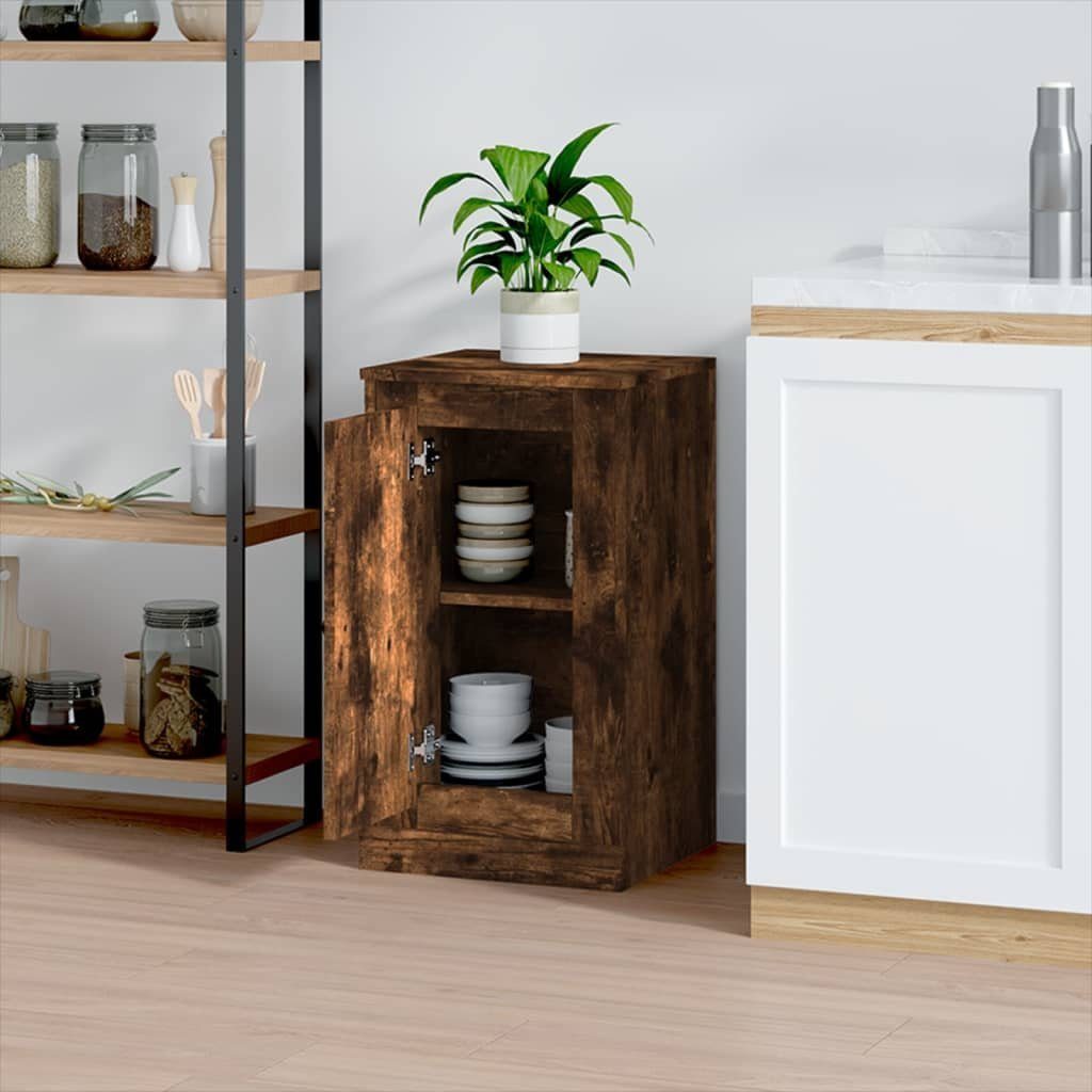 vidaXL Anrichte Sideboard Räuchereiche 37,5x35,5x67,5 cm Holzwerkstoff Kommode