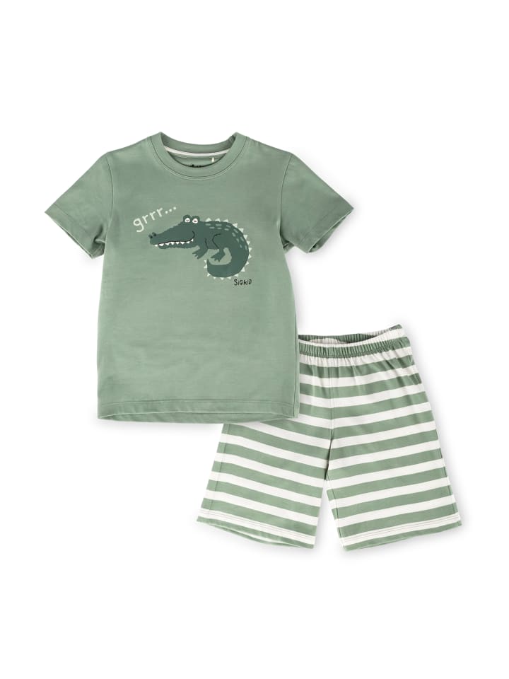 Sigikid Shorty Pyjama Kinder Schlafanzug in mintgrün günstig kaufen