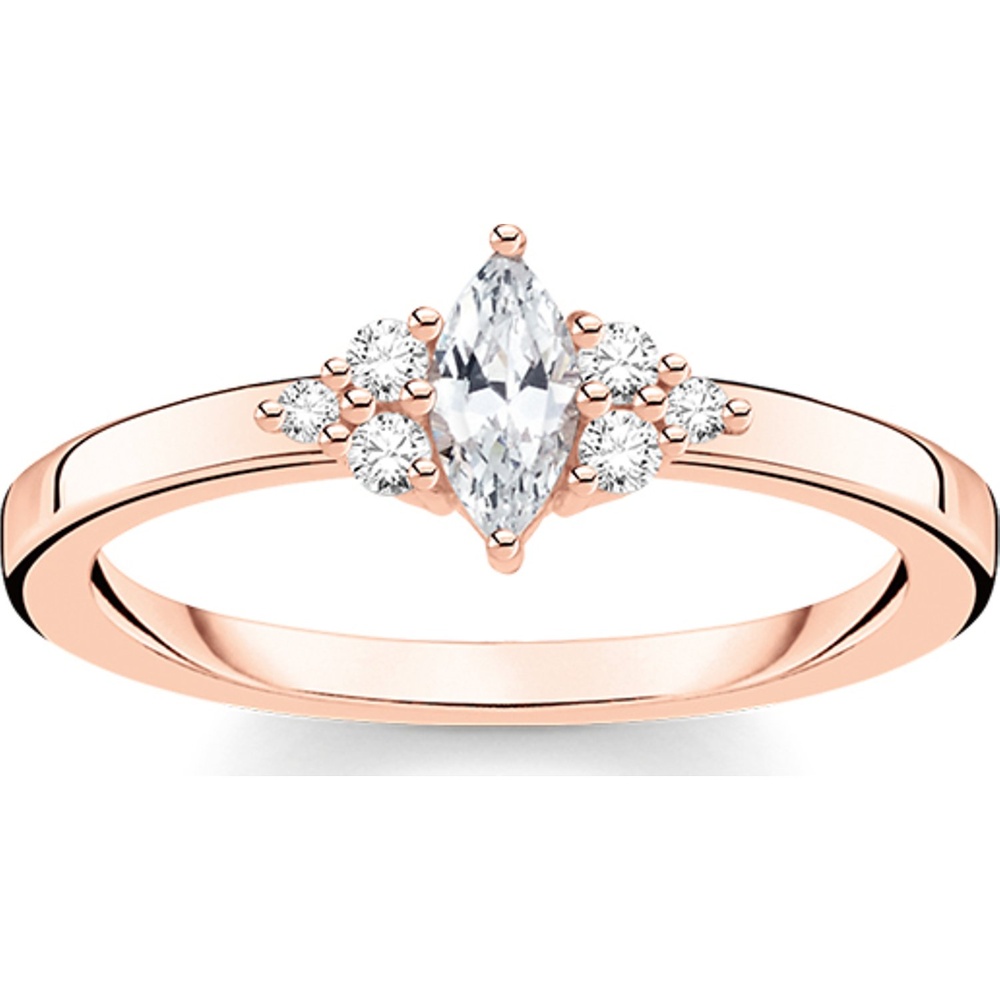 Thomas Sabo Bague pour femme 925 Argent or rose Bague