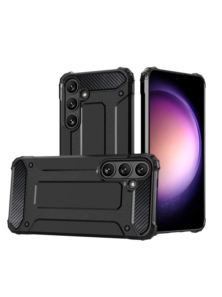 COFI 1453 Panzerschale Outdoor Hülle Stoßfest kompatibel Samsung Galaxy S25 in Schwarz günstig kaufen