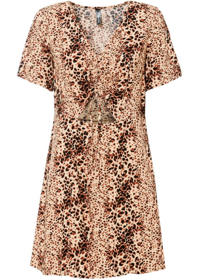 Kleid mit Cut-Out aus nachhaltiger Viskose