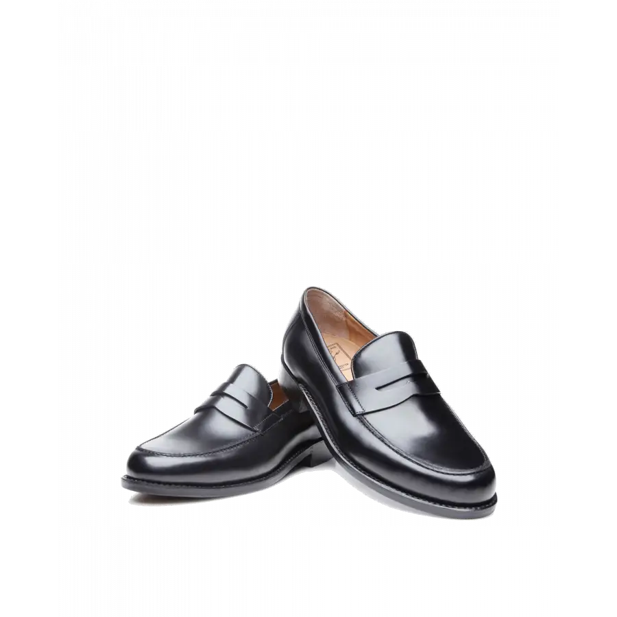 Heinrich Dinkelacker - Loafer WIEN PLAIN BC Kalbsleder - schwarz