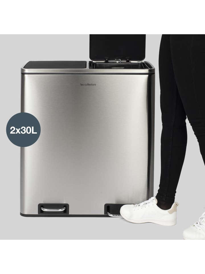 Les collectors Abfalleimer 2x30L N°904 Stainless steel günstig kaufen onesize