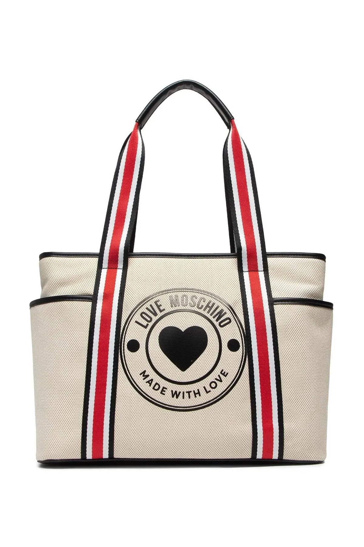 Love Moschino  Textile Kunstleder Beige Damen Umhängetasche Jc4017pp1e