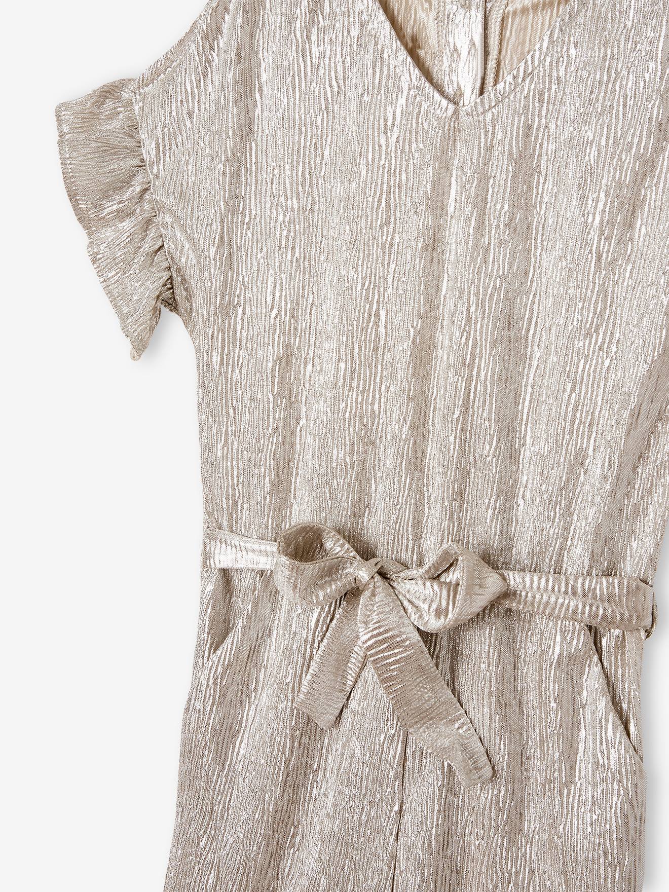 Vertbaudet Festlicher Mädchen Jumpsuit - gold