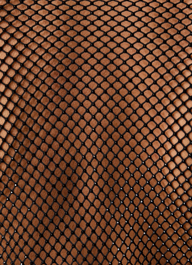 Co'Couture  Krystal top met strass en opengewerkt dessin