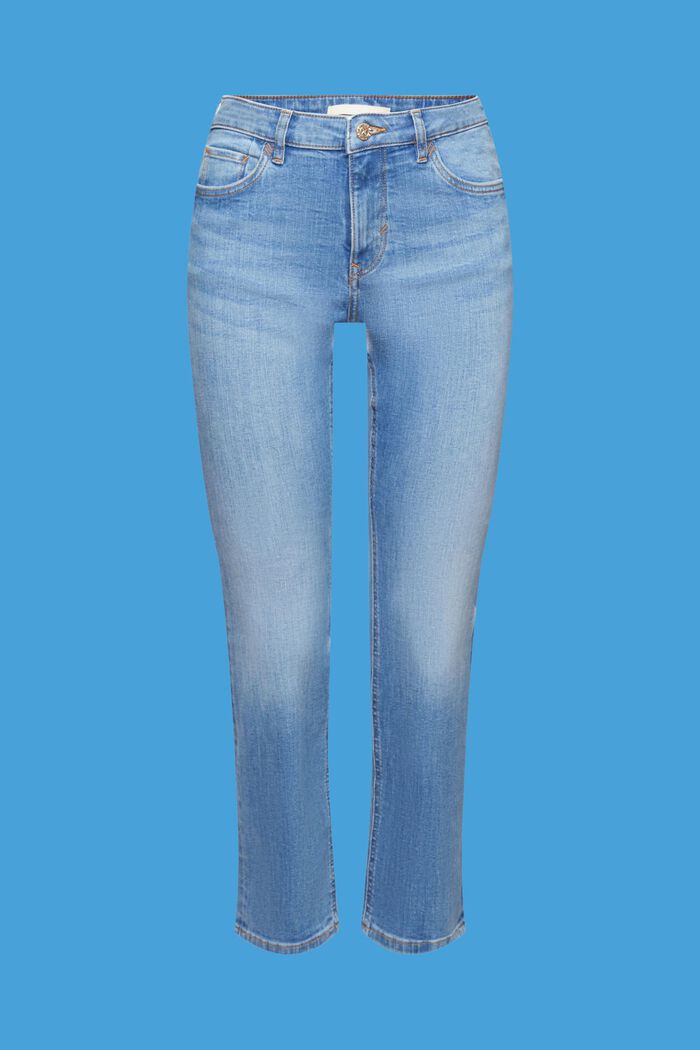 Cropped-Jeans mit mittelhohem Bund