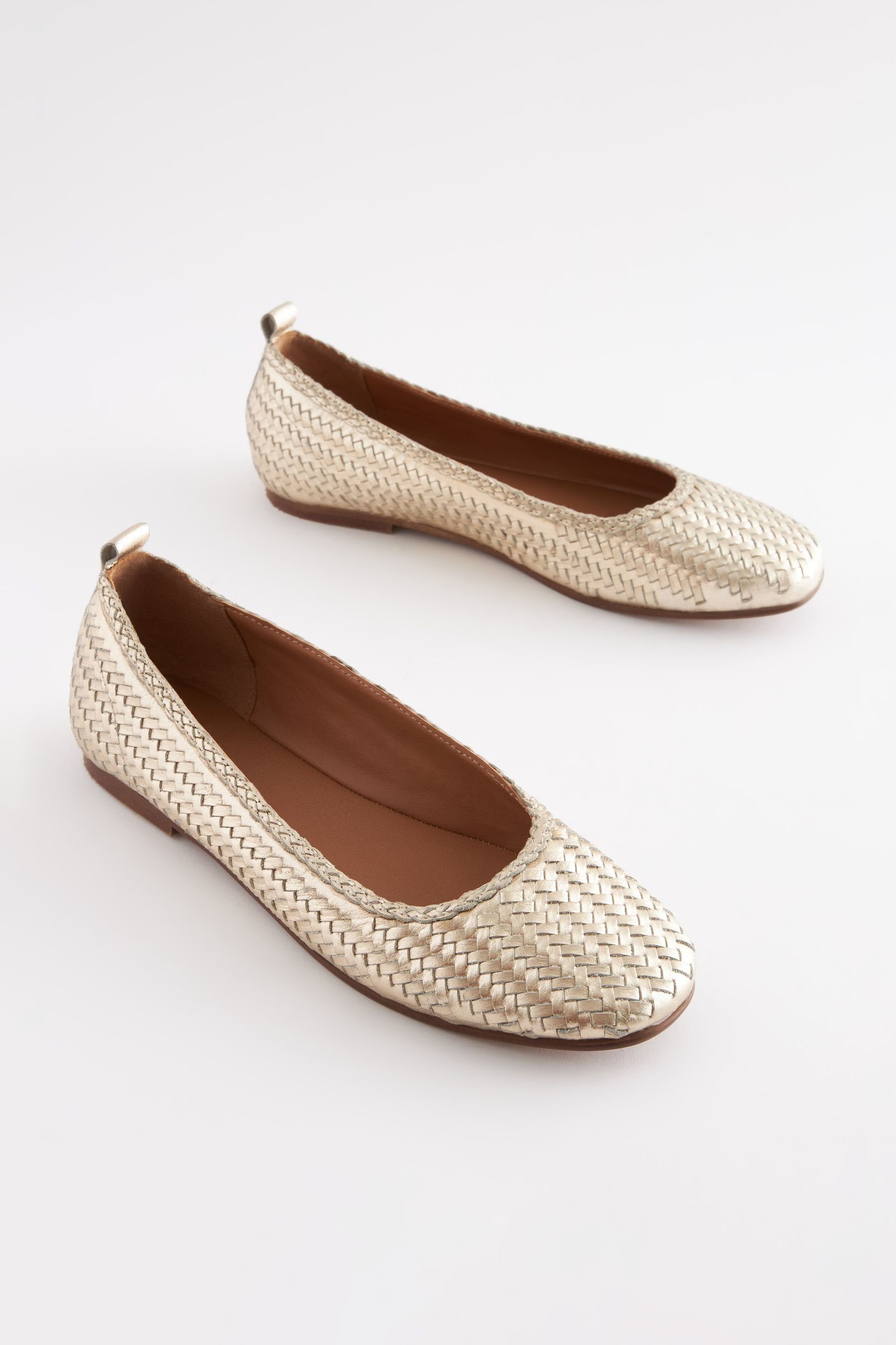 Next Forever Comfort Ballerinas aus geflochtenem Leder Ballerina (1-tlg)