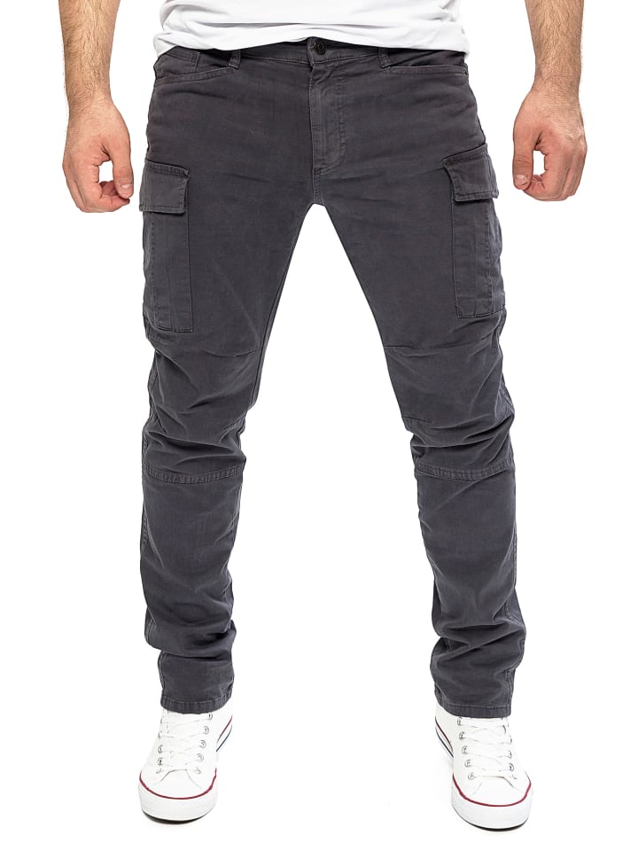 Yazubi Cargohose Jayden in Dunkelgrau günstig kaufen