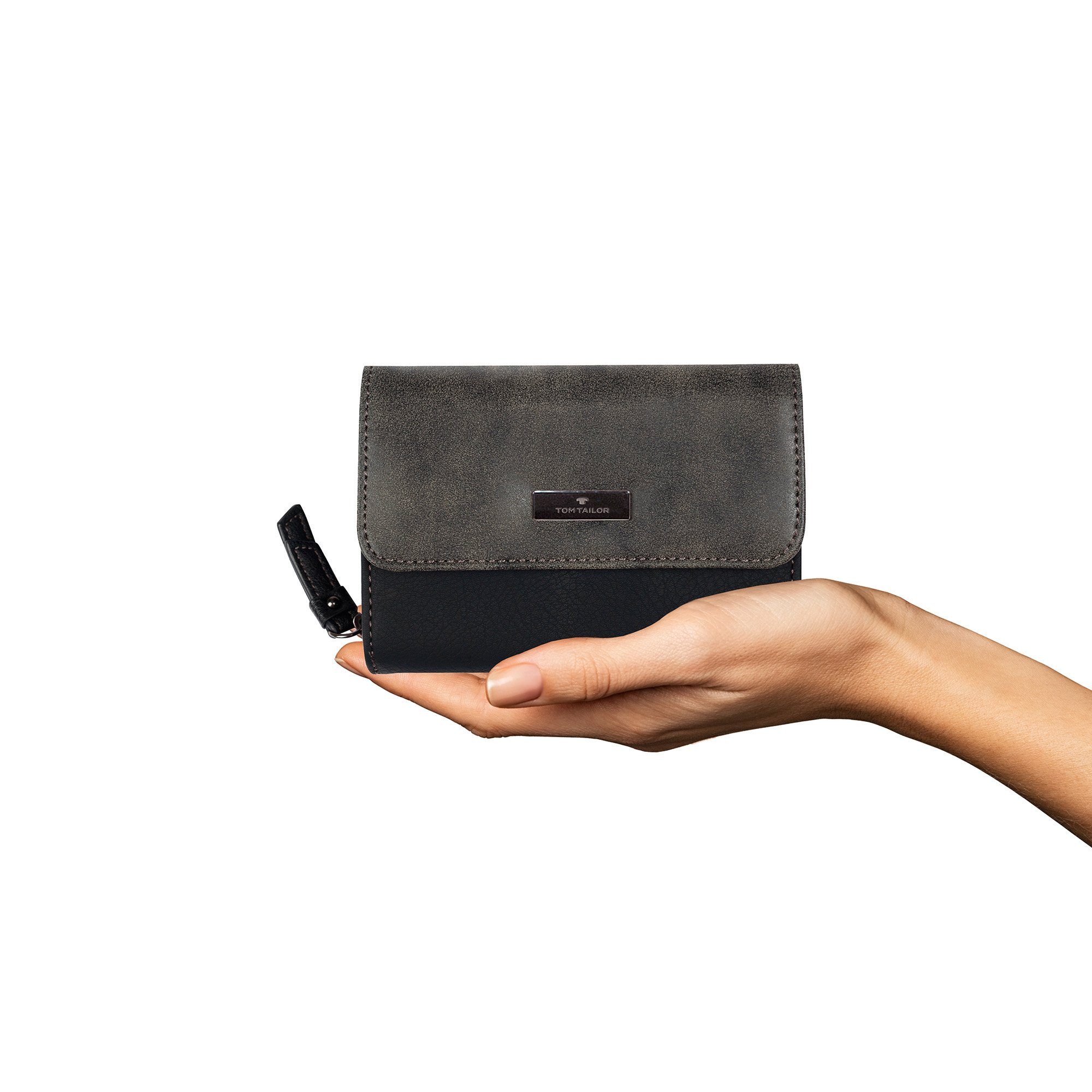 TOM TAILOR Geldbörse ELIN Medium flap wallet, mit praktischer Einteilung