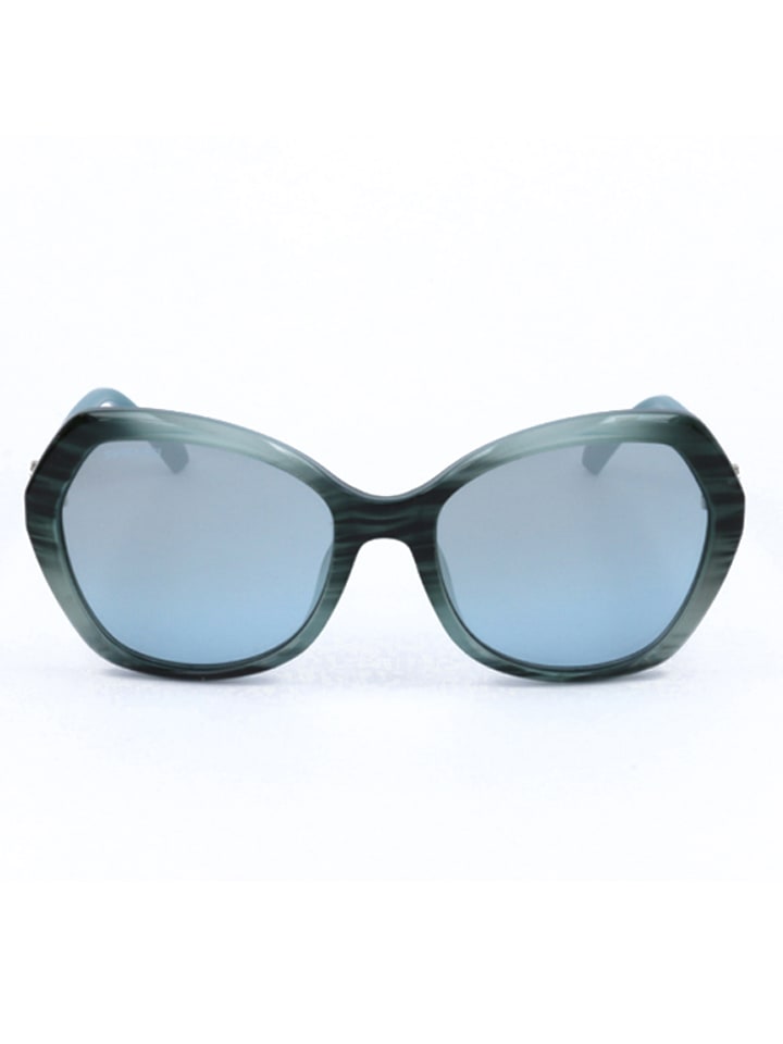 Swarovski Damen-Sonnenbrille in Grün/ Türkis günstig kaufen 55