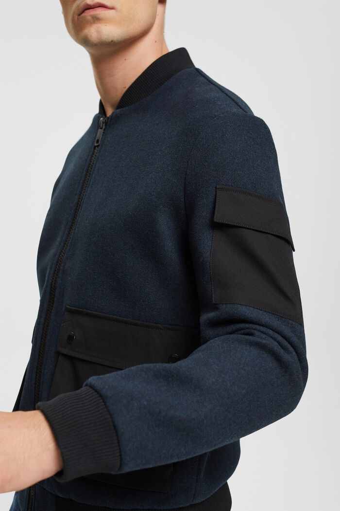 Bomberjacke aus Wollmix