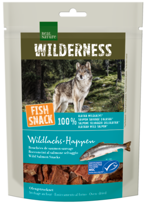 REAL NATURE Snacks REAL NATURE WILDERNESS Fish Snack 70g Fresh Water, Fresh Water (Wildlachs-Happen)