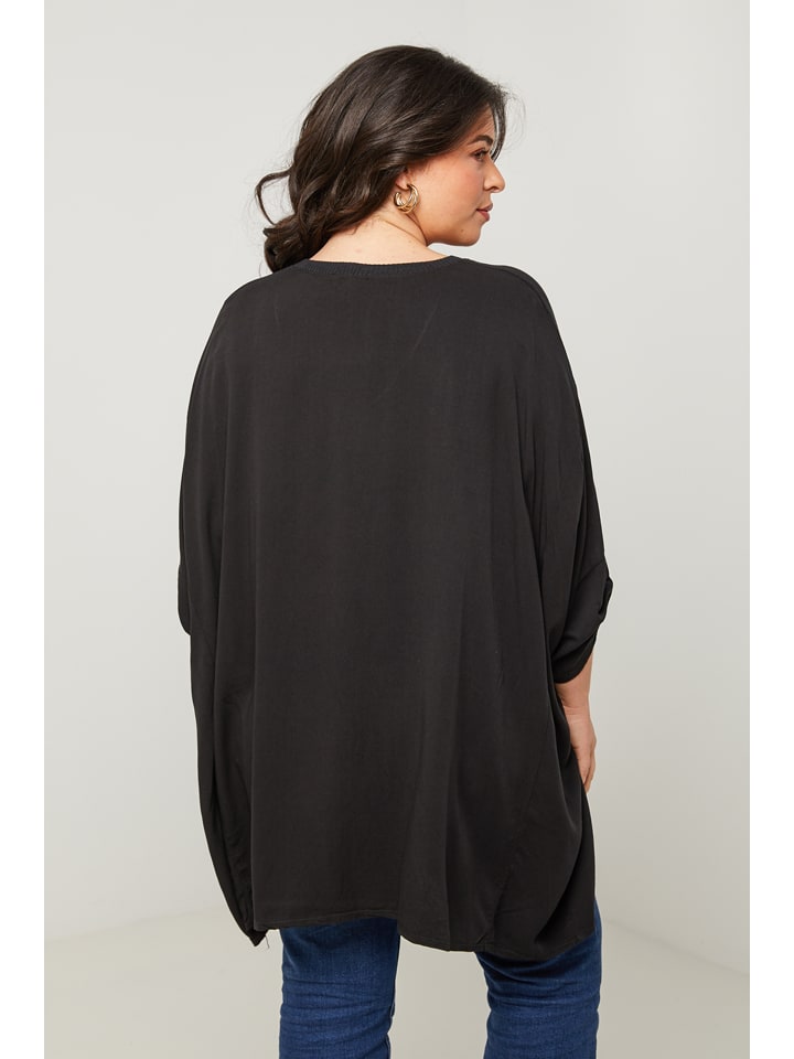 Curvy Lady Tunika in Schwarz günstig kaufen