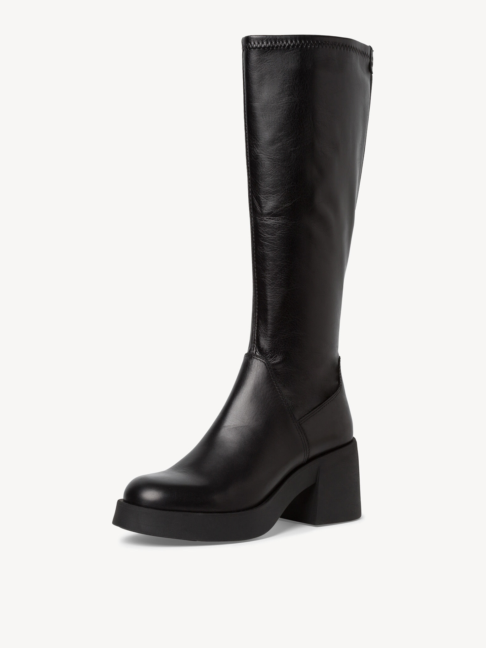 Bottes en cuir - noir