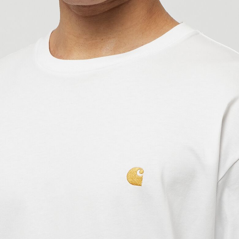 Carhartt WIP Longsleeve Chase T-Shirt white/gold